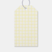 Eine dumme Gans Gingham 1. Geburtstag Geschenkanhänger (Rückseite)