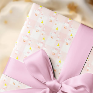 Eine dumme Gans Gingham 1. Geburtstag Geschenkpapier