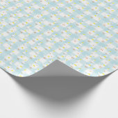 Eine dumme Gans Gingham 1. Geburtstag Geschenkpapier (Ecke)