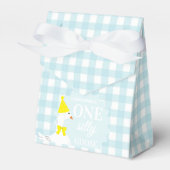 Eine dumme Gans Gingham 1. Geburtstag Geschenkschachtel (Vorderseite)