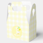 Eine dumme Gans Gingham 1. Geburtstag Geschenkschachtel (Geöffnet)
