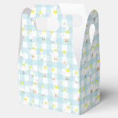 Eine dumme Gans Gingham 1. Geburtstag Geschenkschachtel (Geöffnet)