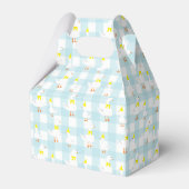Eine dumme Gans Gingham 1. Geburtstag Geschenkschachtel (Vorderseite)