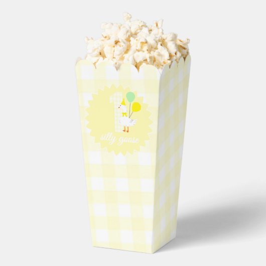Eine dumme Gans Gingham 1. Geburtstag Geschenkschachtel (Geplatzt)