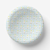 Eine dumme Gans Gingham 1. Geburtstag Pappteller (Vorderseite)