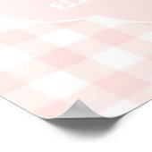 Eine dumme Gans Gingham 1. Geburtstag Poster (Ecke)