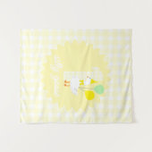 Eine dumme Gans Gingham 1. Geburtstag Wandteppich (Vorderseite (Horizontal))