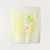 Eine dumme Gans Gingham 1. Geburtstag Wandteppich (Vorderseite)