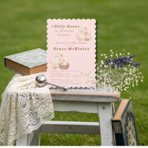 Eine dumme Gans ist fast los Rosa Babyparty