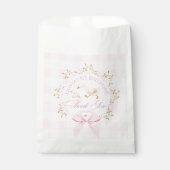 Eine dumme Gans Pink Gingham Whimsical Danke Geschenktütchen (Vorderseite)