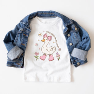 Eine dumme Gans Pink Mädchen 1. Geburtstag Baby T-shirt