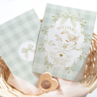 Eine dumme Gans Pistazien-Gingham 1. Geburtstag