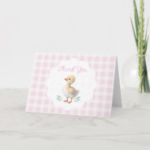 Eine dumme Gans rosa Gingham Mädchen erster Geburt