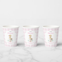 Eine dumme Gans rosa Gingham Mädchen erster Geburt
