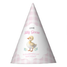 Eine dumme Gans rosa Gingham Mädchen erster Geburt