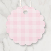 Eine dumme Gans Rosa Gingham Whimsical Danke Geschenkanhänger (Rückseite)
