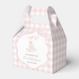 Eine dumme Gans rosa Schleife erster Geburtstag Geschenkschachtel