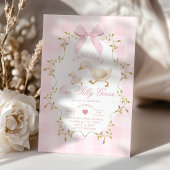 Eine dumme Gans rosa Schleife Mädchen 1. Geburtsta Einladung