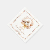 Eine dumme Gans Rustic Fall 1. Geburtstag Serviette (Ecke)
