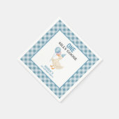 Eine dumme Gans zum 1. Geburtstag Serviette (Ecke)