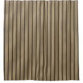 Eine dunkelbraune Espressobraun mit Cremestreifen Duschvorhang (Vorderseite)