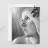 Eine dunkle unteraktuelle Mermaid-Postkarte Postkarte (Vorne/Hinten)