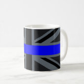 Eine dünne blaue Linie Gewerkschafts-Jack Kaffeetasse (VorderseiteRechts)