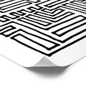 eine durchgehende Linie Poster (Ecke)