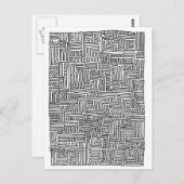 eine durchgehende Linie Postkarte (Vorne/Hinten)