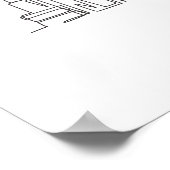 Eine durchgehende Linie Zeichnend Tampa Skyline Poster (Ecke)