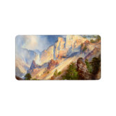 Eine Dusche im Yellowstone Canyon, 1903 Adressaufkleber (Vorne)