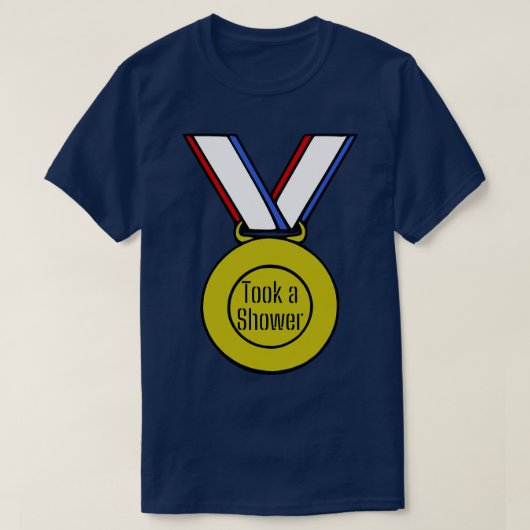 Eine Duschgoldmedaille T-Shirt (Design vorne)