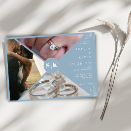 Eine dutzende Minimalistische Hochzeit des moderne Einladung