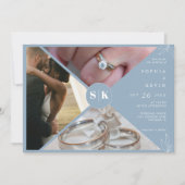 Eine dutzende Minimalistische Hochzeit des moderne Einladung (Vorderseite)