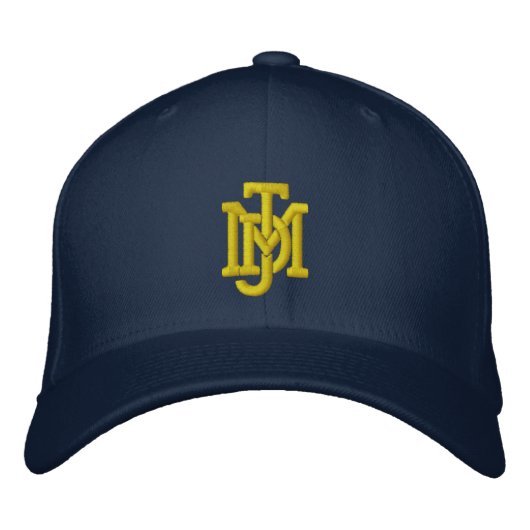 Eine "echte" Baseballkappe mit echten Nähten  Bestickte Baseballkappe (Vorderseite)