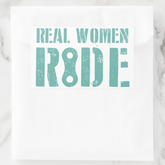 Eine echte Frauenreise Rechteckiger Aufkleber (Tasche)