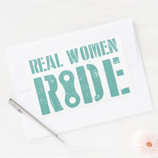 Eine echte Frauenreise Rechteckiger Aufkleber (Umschlag)