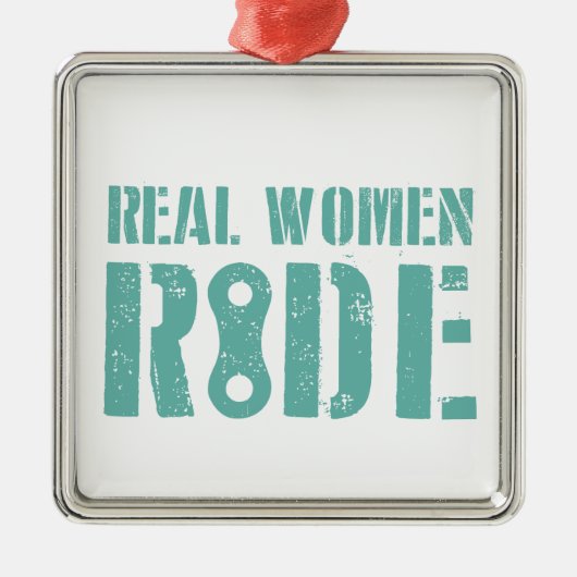 Eine echte Frauenreise Silbernes Ornament (Vorne)