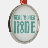 Eine echte Frauenreise Silbernes Ornament (Rechts)