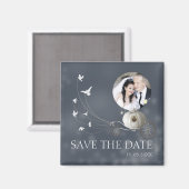 Eine echte Märchen-Hochzeit rettet das Datum Magnet (Vorderseite/Rückseite)