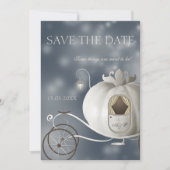 Eine echte Märchen-Hochzeit rettet das Datum Save The Date (Vorderseite)