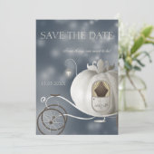 Eine echte Märchen-Hochzeit rettet das Datum Save The Date (Stehend Vorderseite)