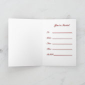 Eine echte Party Einladung (Innenseite)