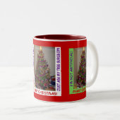 Eine echte Weihnachtsbaum-Tasse Zweifarbige Tasse (VorderseiteRechts)