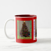 Eine echte Weihnachtsbaum-Tasse Zweifarbige Tasse (Links)