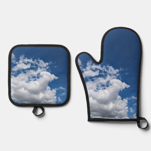 Eine Ecke der Wolken Ofenhandschuh & Topflappen-Set (Vorderseite)