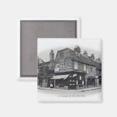 Eine Ecke des alten Bromley Magnet (Vorderseite/Rückseite)