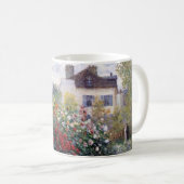 Eine Ecke des Gartens mit Dahlien Kaffeetasse (VorderseiteRechts)