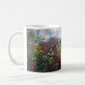 Eine Ecke des Gartens mit Dahlien Kaffeetasse (Links)