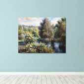 Eine Ecke des Gartens von Montgeron (3) Leinwanddruck (Insitu (Holzboden))